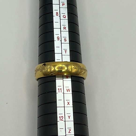 Men's Size 10 Gold Toned Lord of the Ring "The One Ring" - Picture 4 of 4
